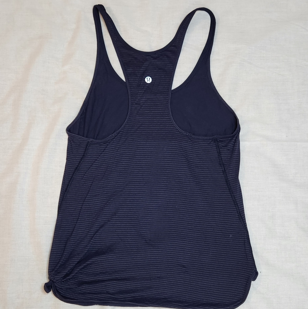 Lululemon blue razor back cotton tank